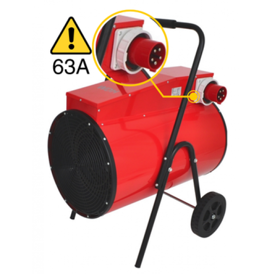 Aktobis WDH BGC30 30 kW Elektromos ipari hőlégbefúvó, hősugárzó  