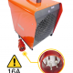 WDH BGP09 9 kW elektromos hősugárzó, fűtőventilátor 