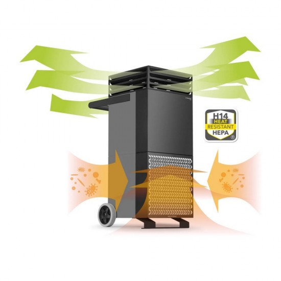 Trotec TAC M bazaltszürke/fekete  - nagy teljesítményű légtisztító