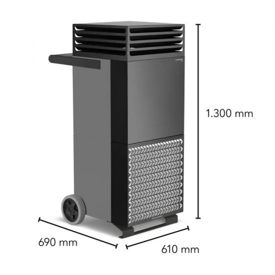 Trotec TAC M bazaltszürke/fekete  - nagy teljesítményű légtisztító